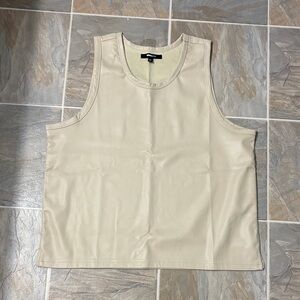 Men’s Cream Sleeveless Top